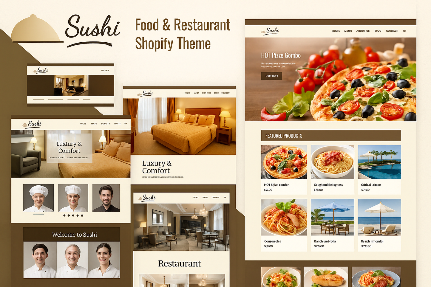 Theme Sushi Food Premium